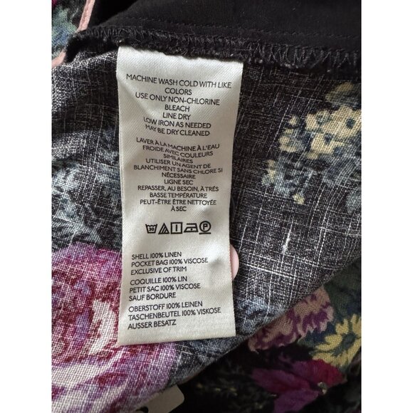 NWT Size M- The Avery Pleated Wide Leg  Trousers Maeve 100% Linen (NWT US$ 148) - Picture 9 of 16